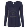 Women's Flowy Long Sleeve V-Neck Tee Thumbnail