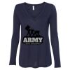 Women's Flowy Long Sleeve V-Neck Tee Thumbnail