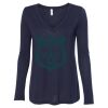 Women's Flowy Long Sleeve V-Neck Tee Thumbnail