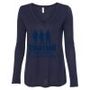 Women's Flowy Long Sleeve V-Neck Tee Thumbnail