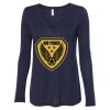 Women's Flowy Long Sleeve V-Neck Tee Thumbnail