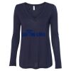 Women's Flowy Long Sleeve V-Neck Tee Thumbnail