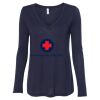 Women's Flowy Long Sleeve V-Neck Tee Thumbnail