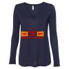 Women's Flowy Long Sleeve V-Neck Tee Thumbnail