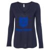 Women's Flowy Long Sleeve V-Neck Tee Thumbnail