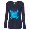 Women's Flowy Long Sleeve V-Neck Tee Thumbnail