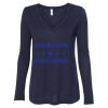Women's Flowy Long Sleeve V-Neck Tee Thumbnail