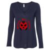 Women's Flowy Long Sleeve V-Neck Tee Thumbnail