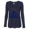 Women's Flowy Long Sleeve V-Neck Tee Thumbnail