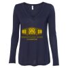 Women's Flowy Long Sleeve V-Neck Tee Thumbnail