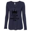Women's Flowy Long Sleeve V-Neck Tee Thumbnail