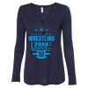 Women's Flowy Long Sleeve V-Neck Tee Thumbnail