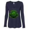 Women's Flowy Long Sleeve V-Neck Tee Thumbnail