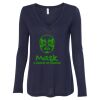 Women's Flowy Long Sleeve V-Neck Tee Thumbnail