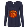 Women's Flowy Long Sleeve V-Neck Tee Thumbnail
