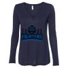 Women's Flowy Long Sleeve V-Neck Tee Thumbnail