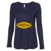 Women's Flowy Long Sleeve V-Neck Tee Thumbnail