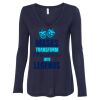 Women's Flowy Long Sleeve V-Neck Tee Thumbnail