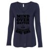 Women's Flowy Long Sleeve V-Neck Tee Thumbnail