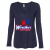Women's Flowy Long Sleeve V-Neck Tee Thumbnail