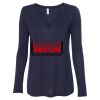 Women's Flowy Long Sleeve V-Neck Tee Thumbnail