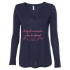 Women's Flowy Long Sleeve V-Neck Tee Thumbnail