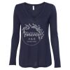 Women's Flowy Long Sleeve V-Neck Tee Thumbnail