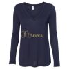 Women's Flowy Long Sleeve V-Neck Tee Thumbnail