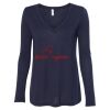 Women's Flowy Long Sleeve V-Neck Tee Thumbnail