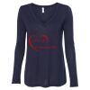 Women's Flowy Long Sleeve V-Neck Tee Thumbnail