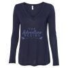 Women's Flowy Long Sleeve V-Neck Tee Thumbnail