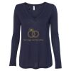 Women's Flowy Long Sleeve V-Neck Tee Thumbnail