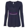 Women's Flowy Long Sleeve V-Neck Tee Thumbnail