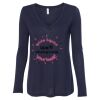 Women's Flowy Long Sleeve V-Neck Tee Thumbnail