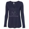 Women's Flowy Long Sleeve V-Neck Tee Thumbnail