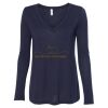 Women's Flowy Long Sleeve V-Neck Tee Thumbnail