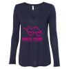 Women's Flowy Long Sleeve V-Neck Tee Thumbnail