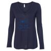 Women's Flowy Long Sleeve V-Neck Tee Thumbnail