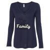 Women's Flowy Long Sleeve V-Neck Tee Thumbnail