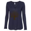Women's Flowy Long Sleeve V-Neck Tee Thumbnail
