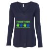 Women's Flowy Long Sleeve V-Neck Tee Thumbnail