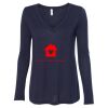 Women's Flowy Long Sleeve V-Neck Tee Thumbnail