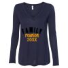 Women's Flowy Long Sleeve V-Neck Tee Thumbnail