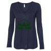 Women's Flowy Long Sleeve V-Neck Tee Thumbnail