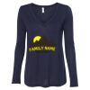 Women's Flowy Long Sleeve V-Neck Tee Thumbnail