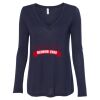 Women's Flowy Long Sleeve V-Neck Tee Thumbnail