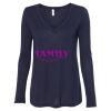 Women's Flowy Long Sleeve V-Neck Tee Thumbnail