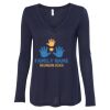 Women's Flowy Long Sleeve V-Neck Tee Thumbnail