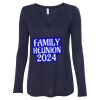 Women's Flowy Long Sleeve V-Neck Tee Thumbnail
