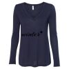 Women's Flowy Long Sleeve V-Neck Tee Thumbnail